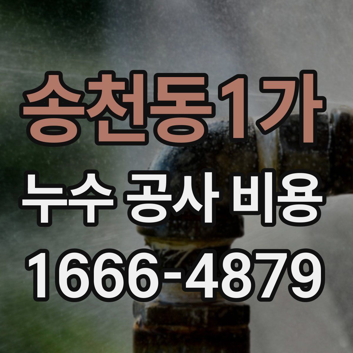 송천동1가 누수 공사 비용
