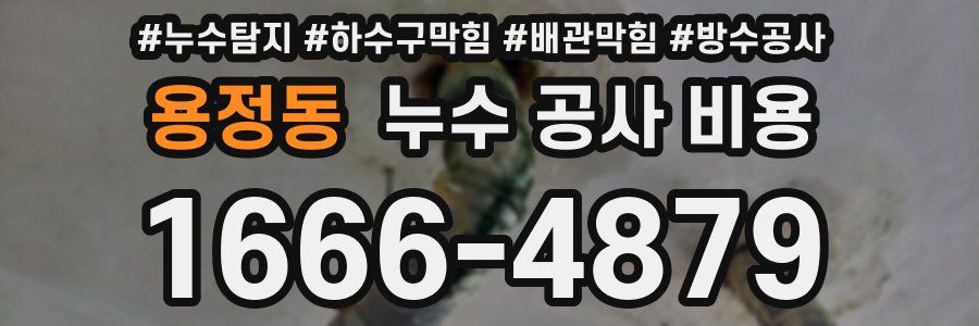 용정동 누수 공사 비용