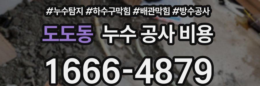 도도동 누수 공사 비용