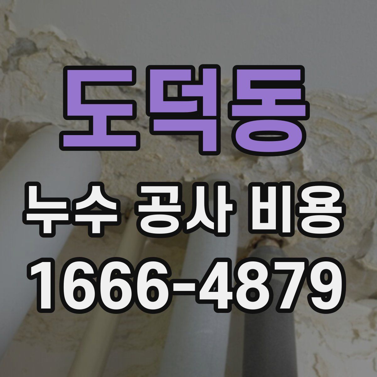 도덕동 누수 공사 비용