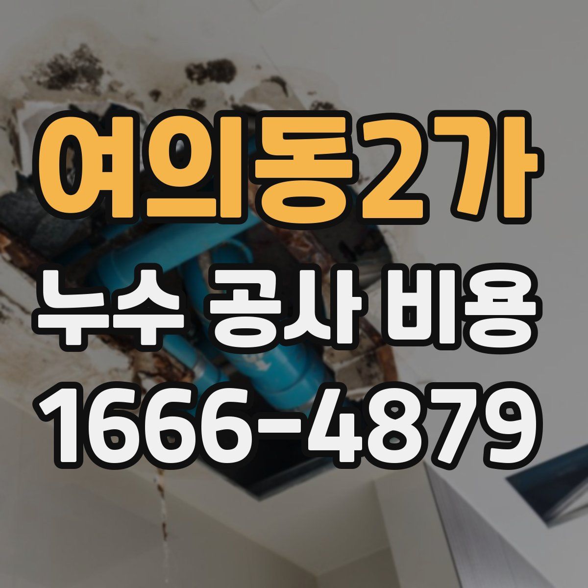 여의동2가 누수 공사 비용