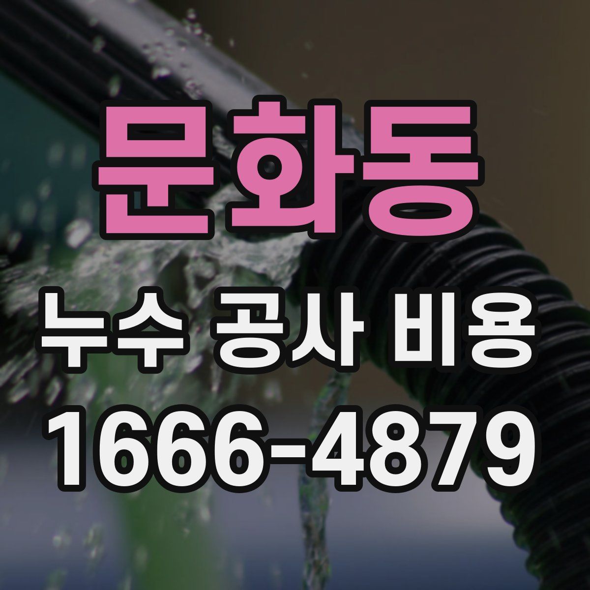 문화동 누수 공사 비용