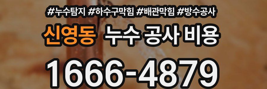 신영동 누수 공사 비용