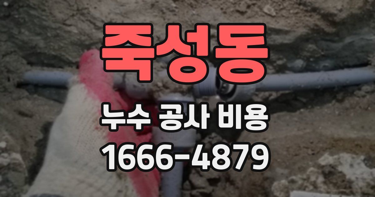 죽성동 누수 공사 비용