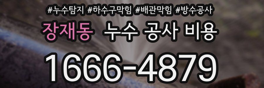 장재동 누수 공사 비용
