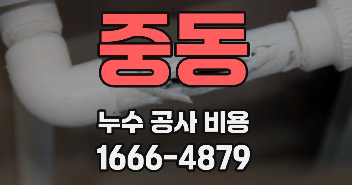 중동 누수 공사 비용