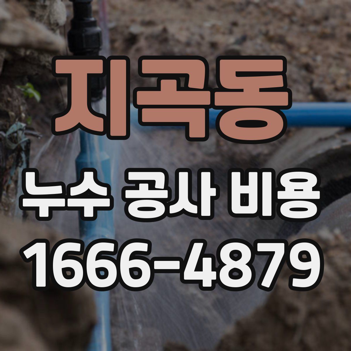 지곡동 누수 공사 비용