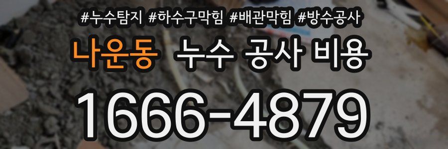 나운동 누수 공사 비용