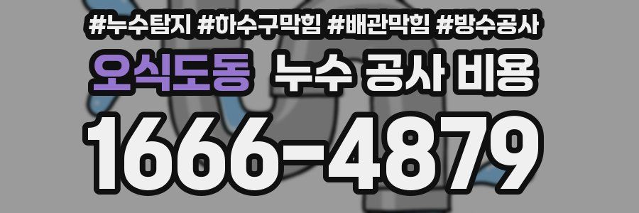 오식도동 누수 공사 비용