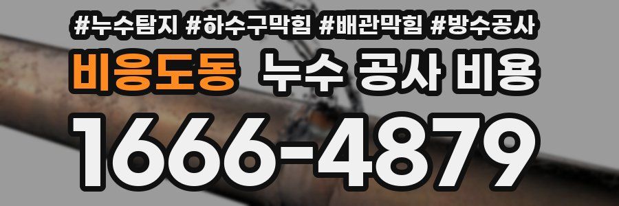 비응도동 누수 공사 비용