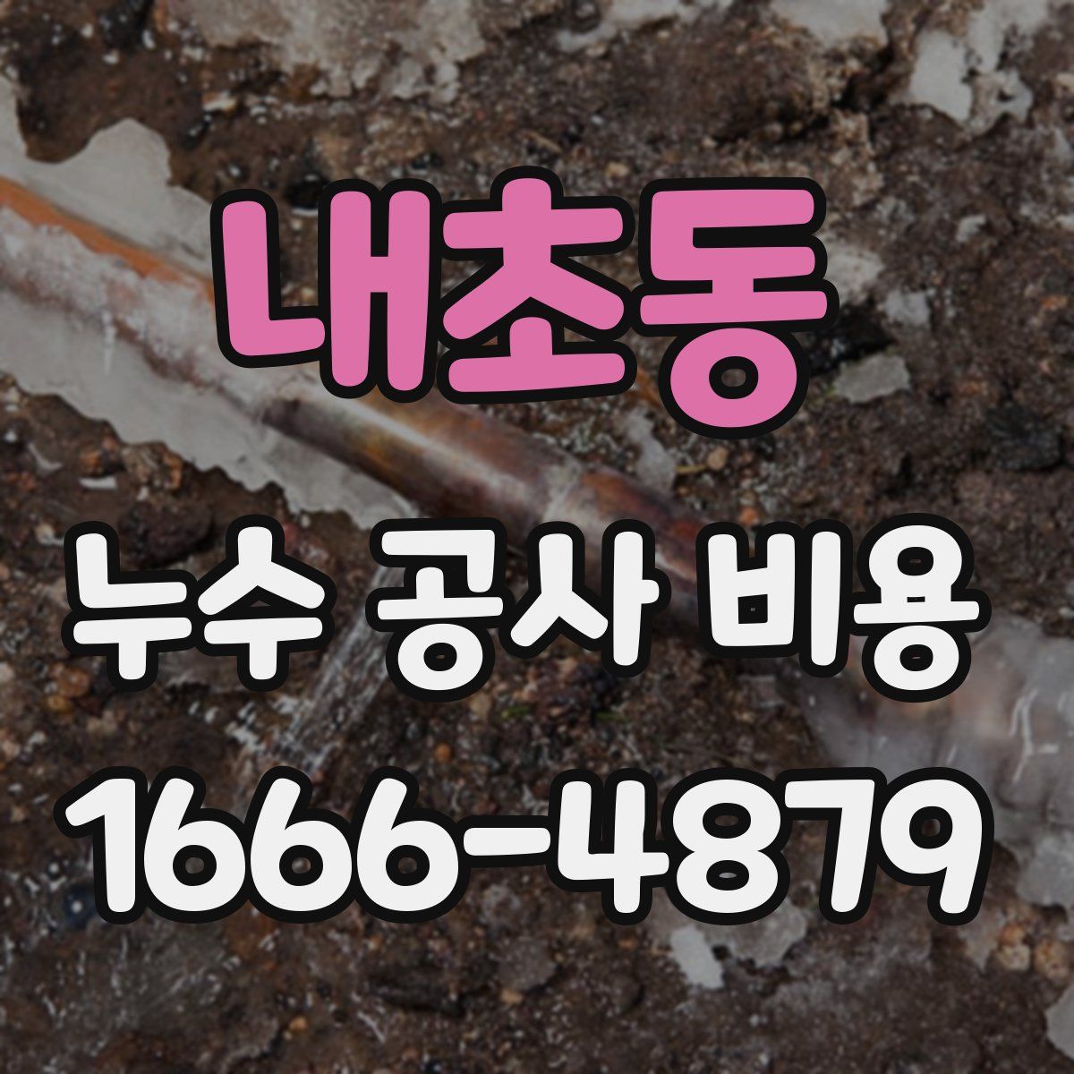 내초동 누수 공사 비용