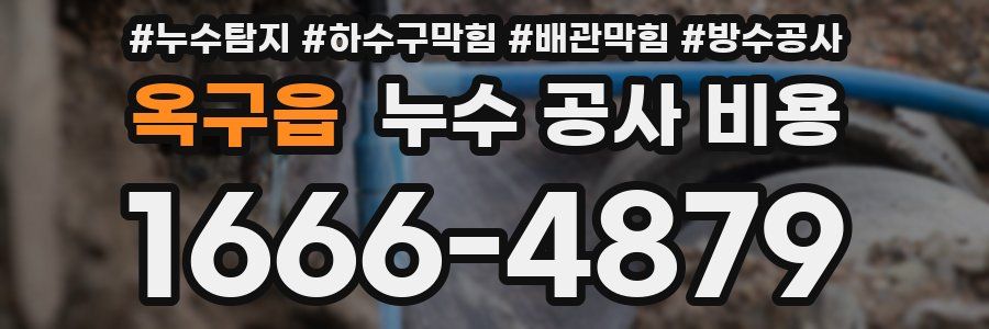 옥구읍 누수 공사 비용