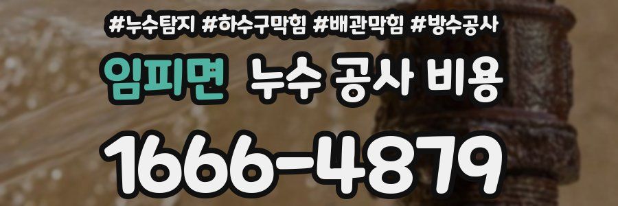 임피면 누수 공사 비용