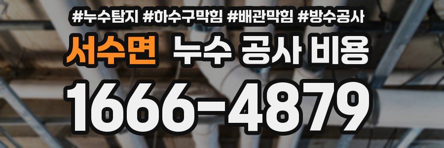 서수면 누수 공사 비용