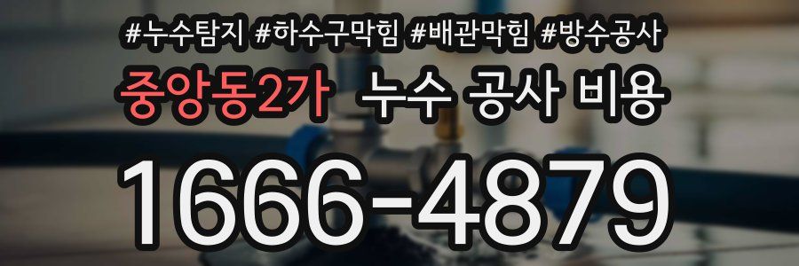 중앙동2가 누수 공사 비용