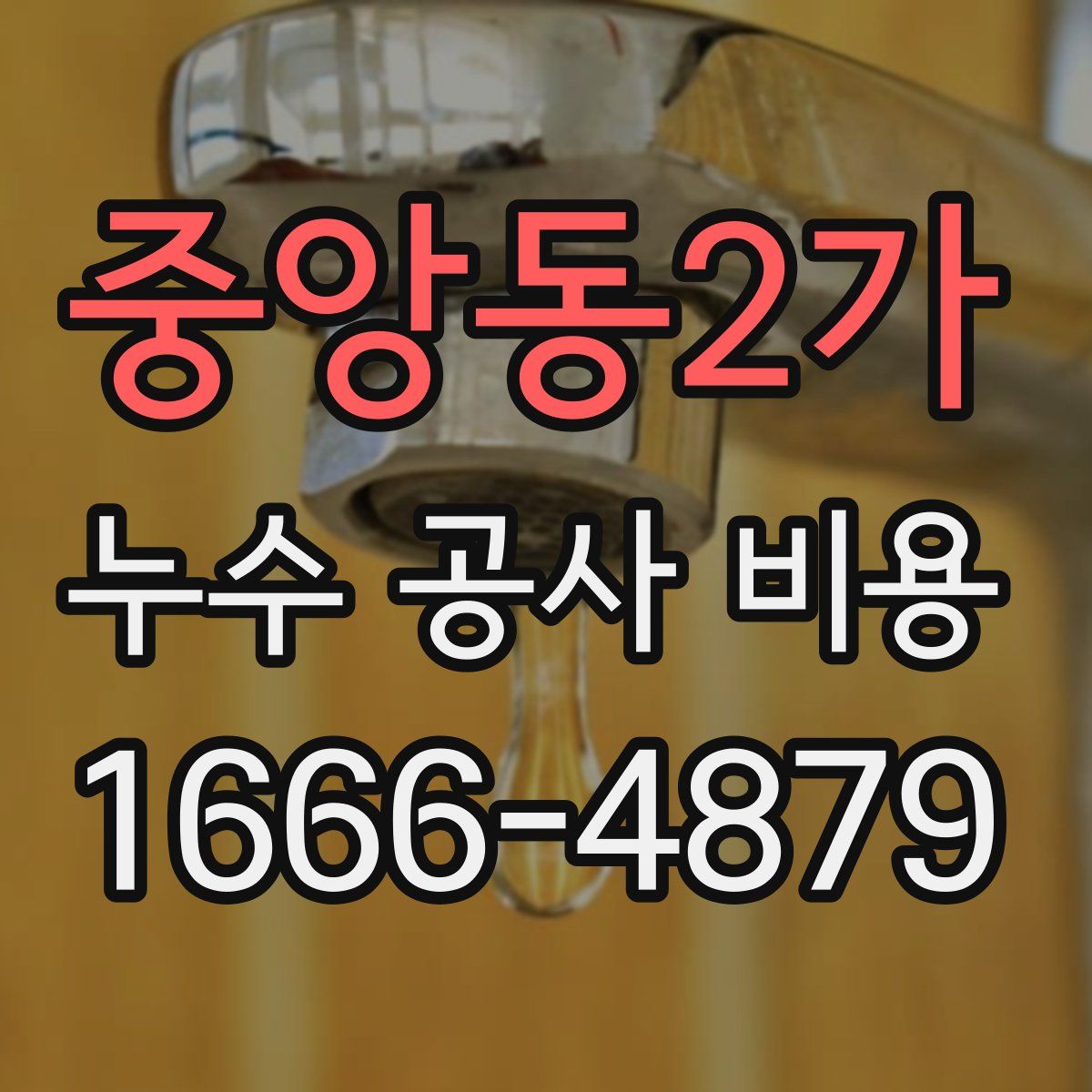 중앙동2가 누수 공사 비용