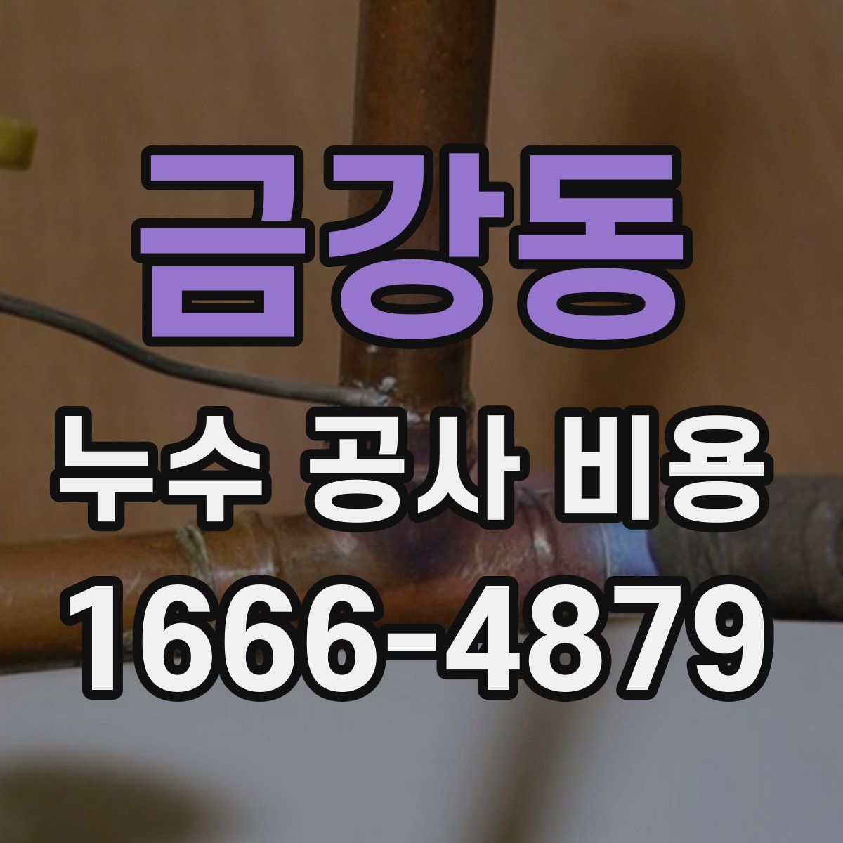 금강동 누수 공사 비용