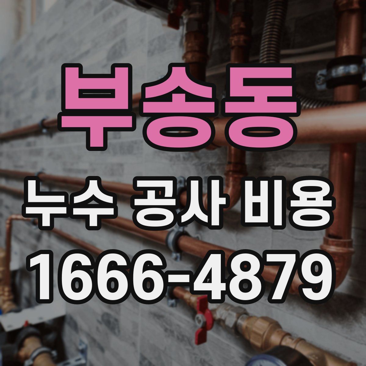 부송동 누수 공사 비용
