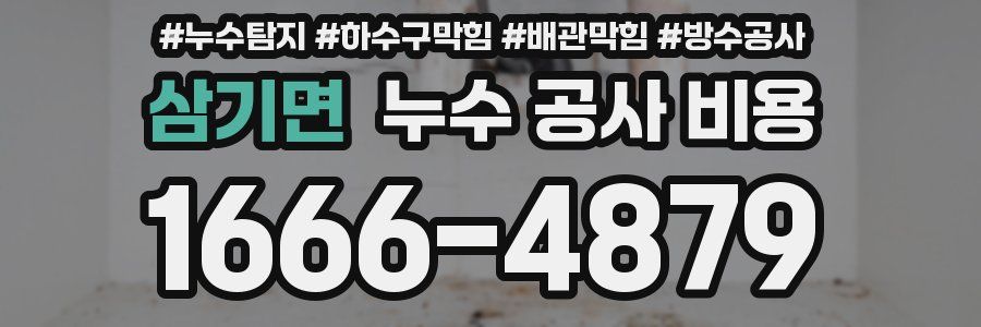 삼기면 누수 공사 비용