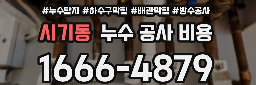 시기동 누수 공사 비용
