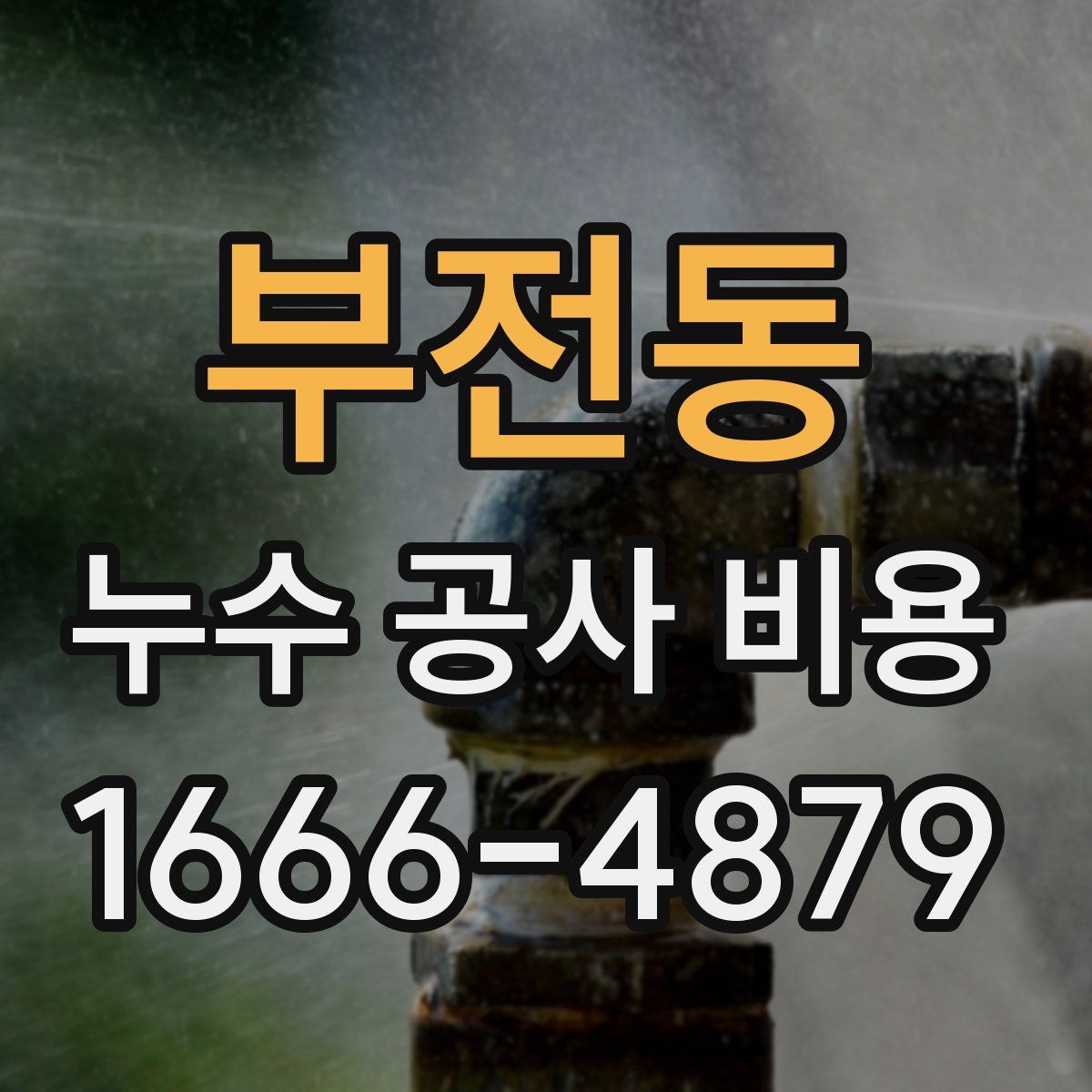 부전동 누수 공사 비용