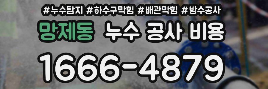 망제동 누수 공사 비용