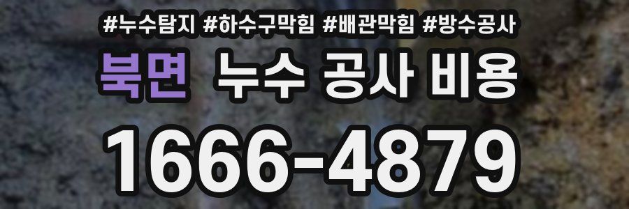 북면 누수 공사 비용