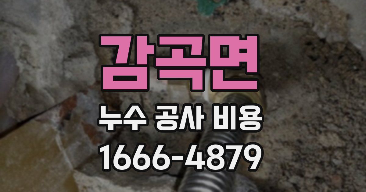 감곡면 누수 공사 비용