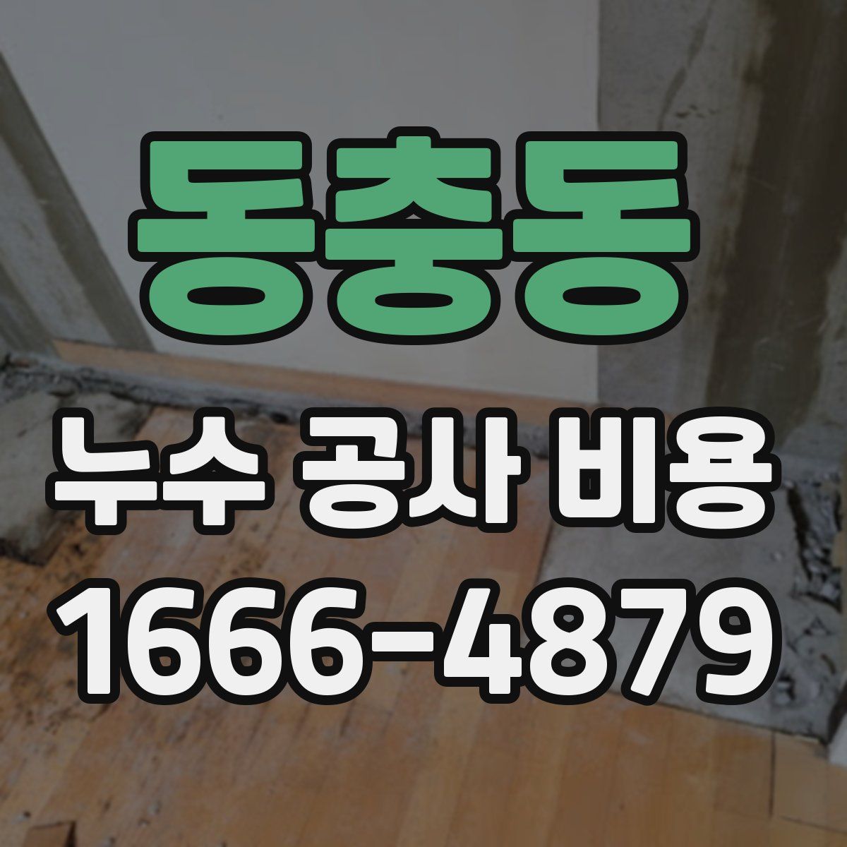 동충동 누수 공사 비용