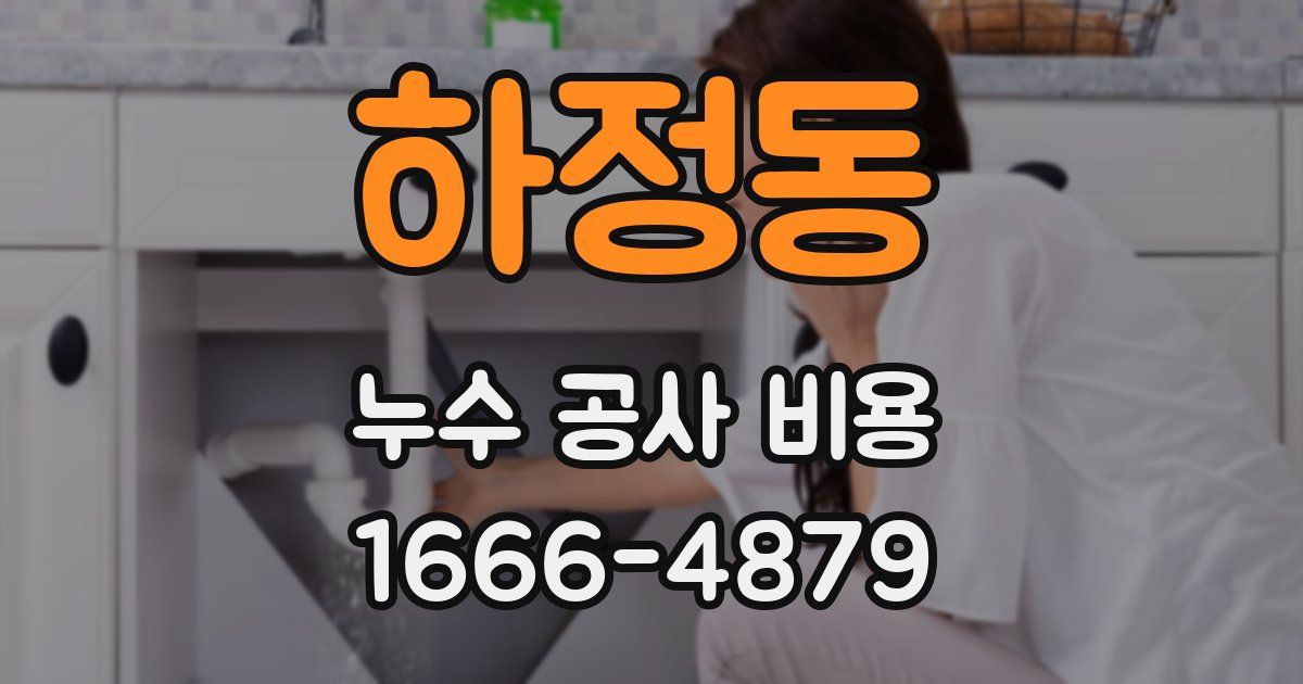 하정동 누수 공사 비용