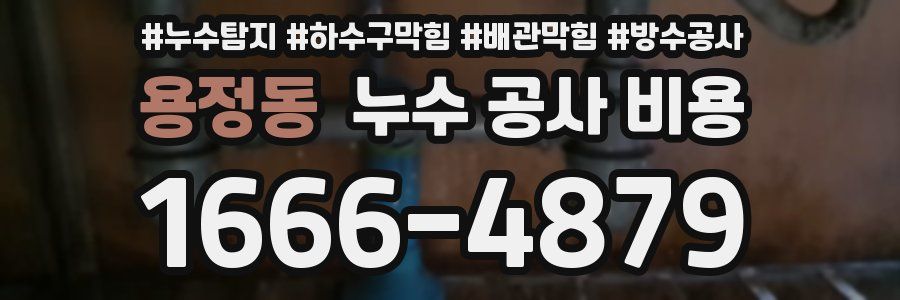 용정동 누수 공사 비용