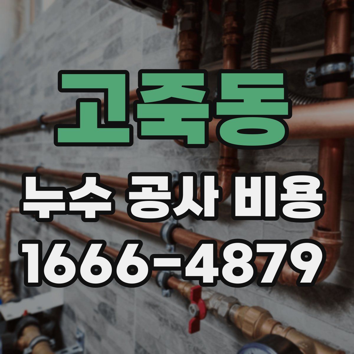 고죽동 누수 공사 비용