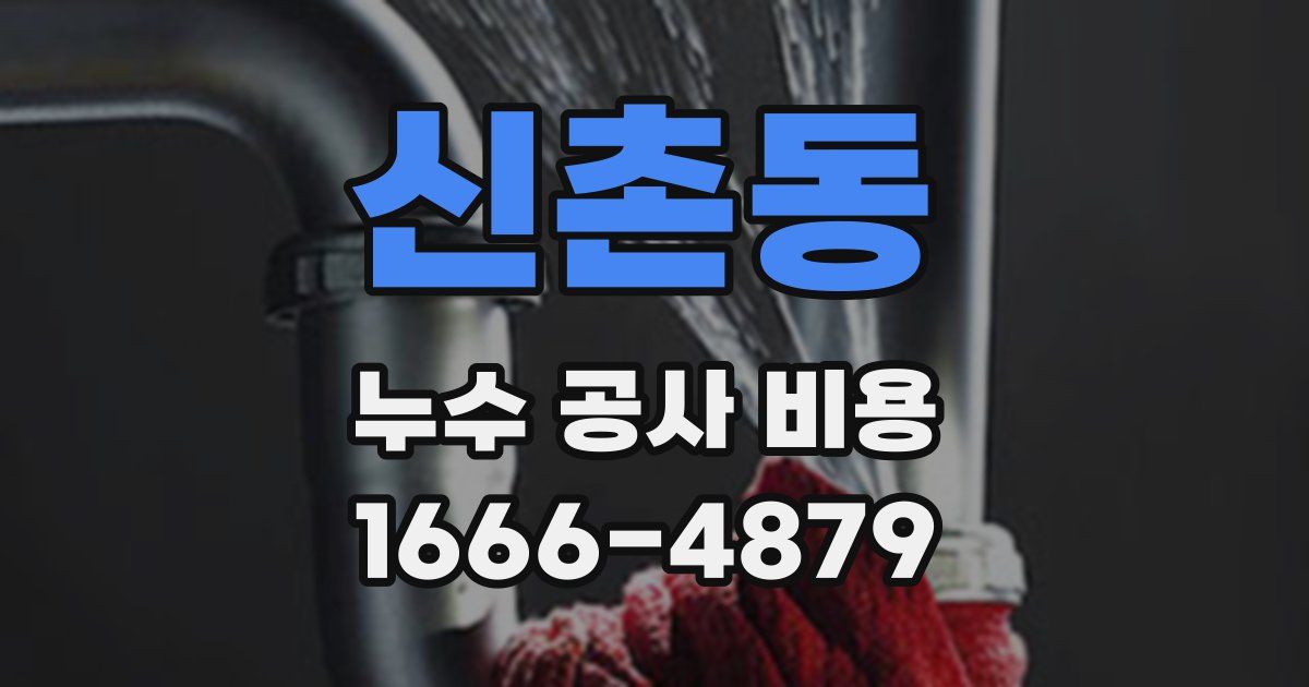 신촌동 누수 공사 비용