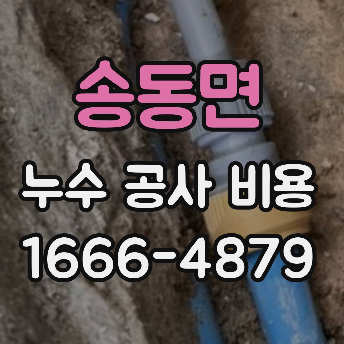 송동면 누수 공사 비용