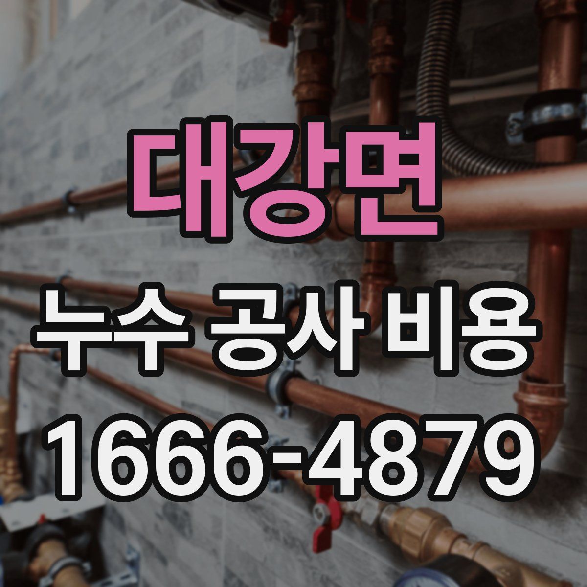 대강면 누수 공사 비용