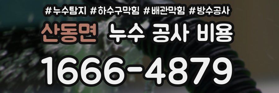 산동면 누수 공사 비용