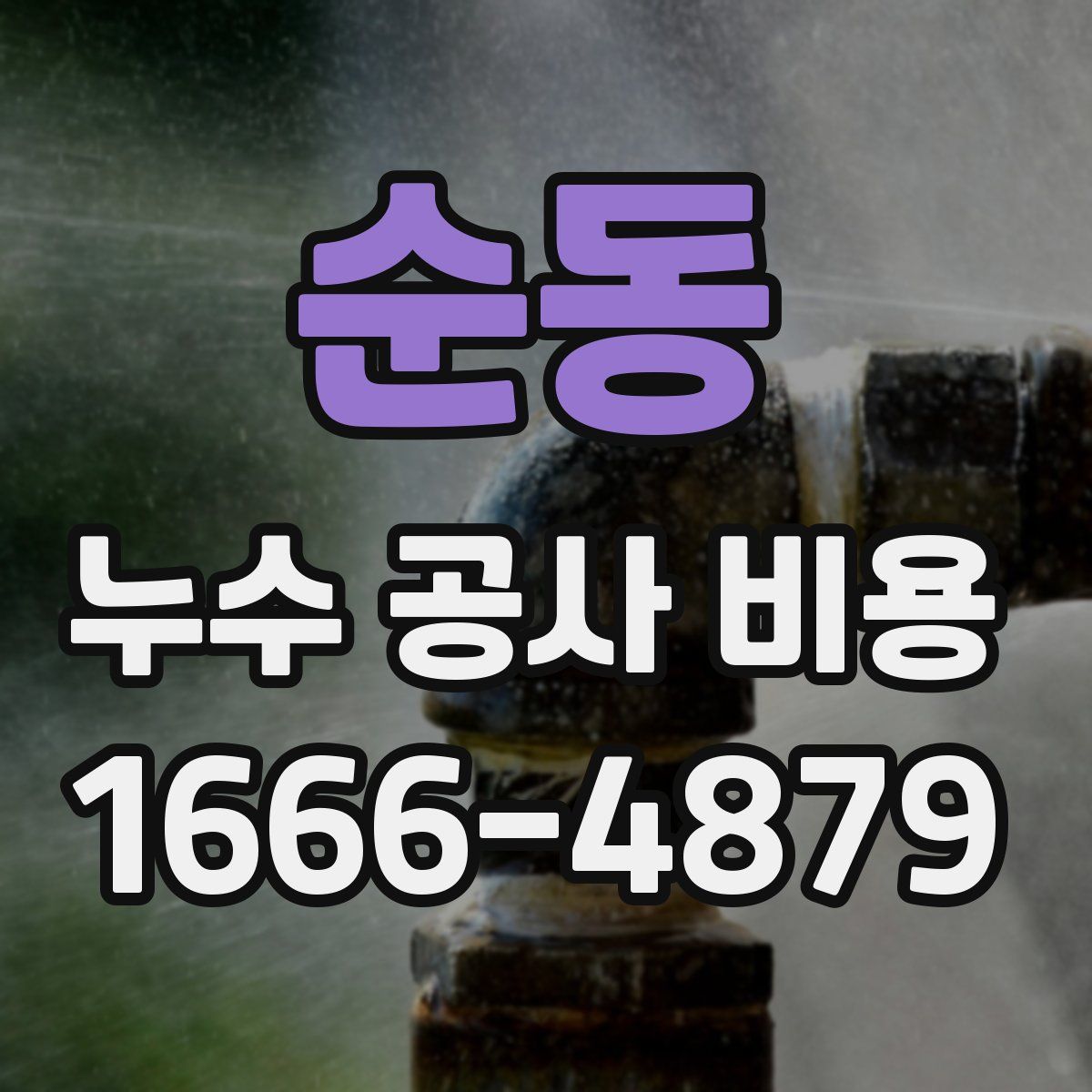 순동 누수 공사 비용