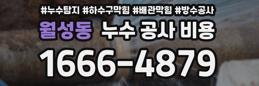 월성동 누수 공사 비용