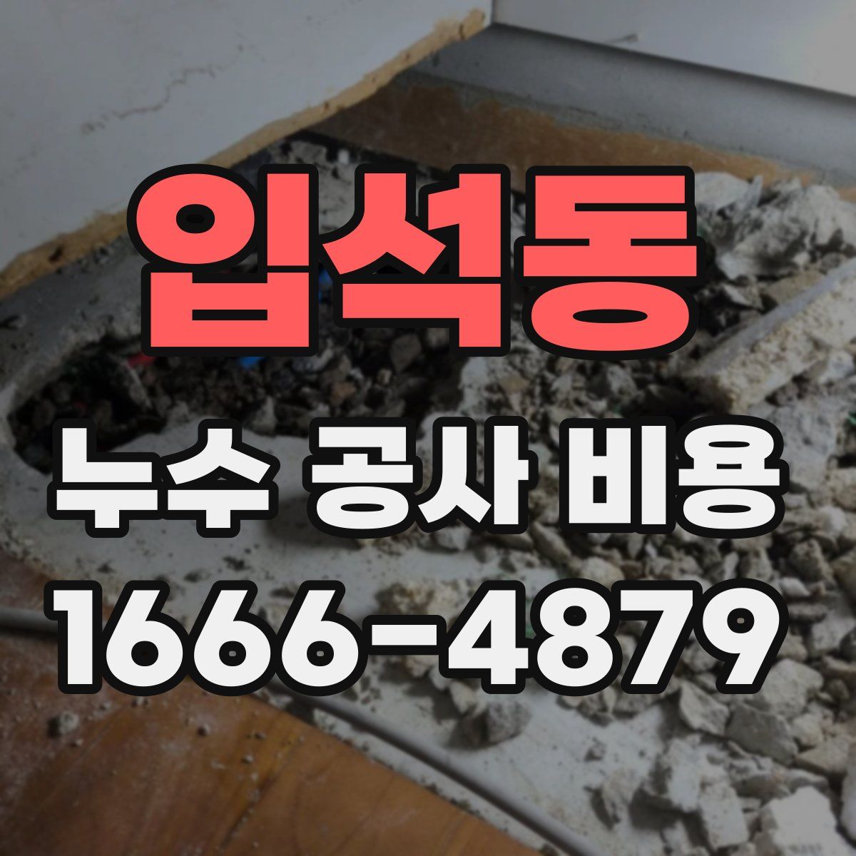 입석동 누수 공사 비용