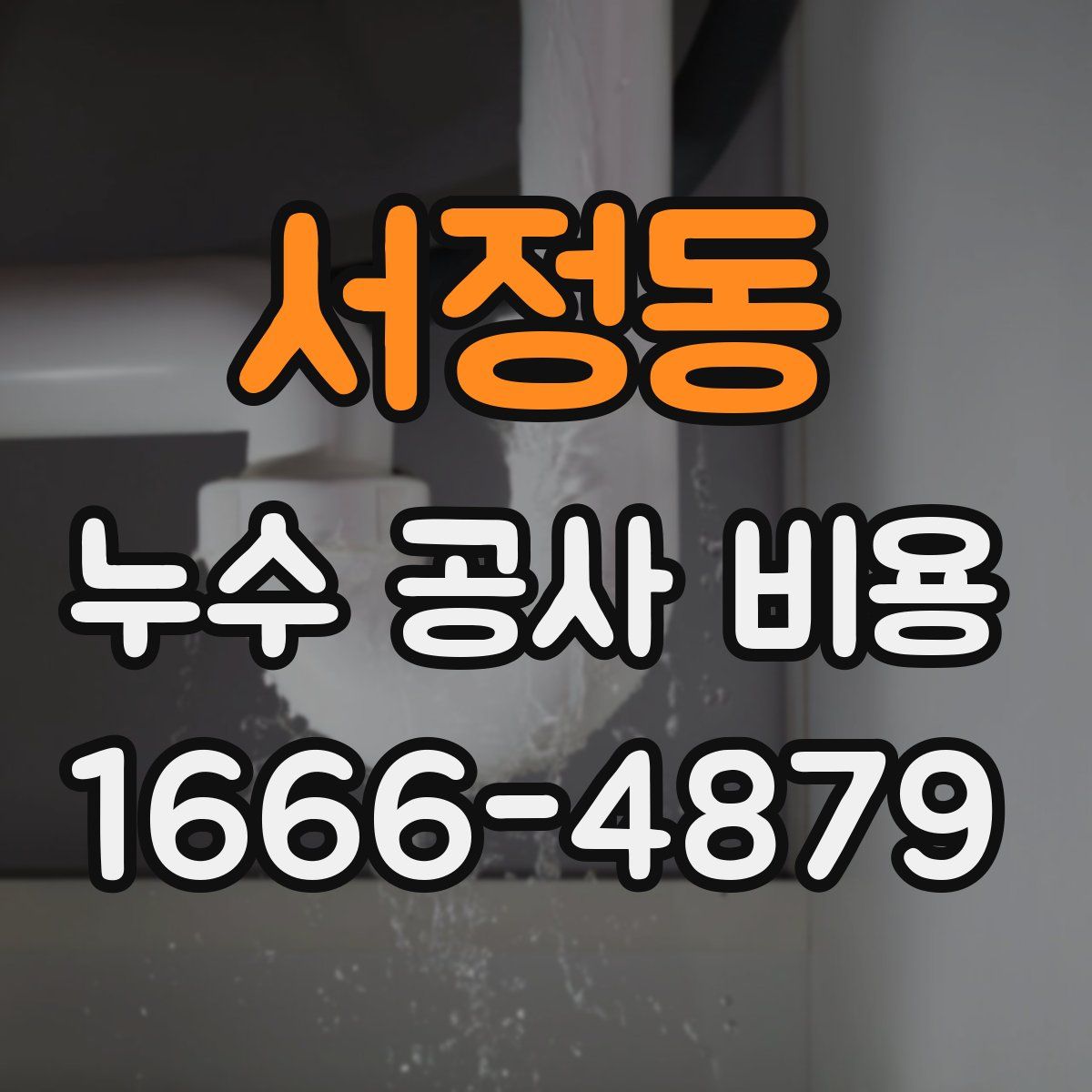 서정동 누수 공사 비용