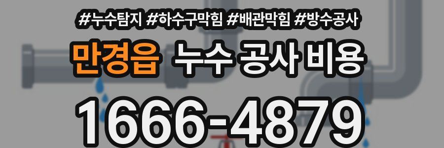 만경읍 누수 공사 비용
