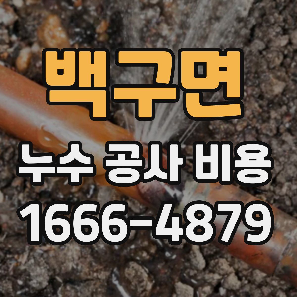 백구면 누수 공사 비용
