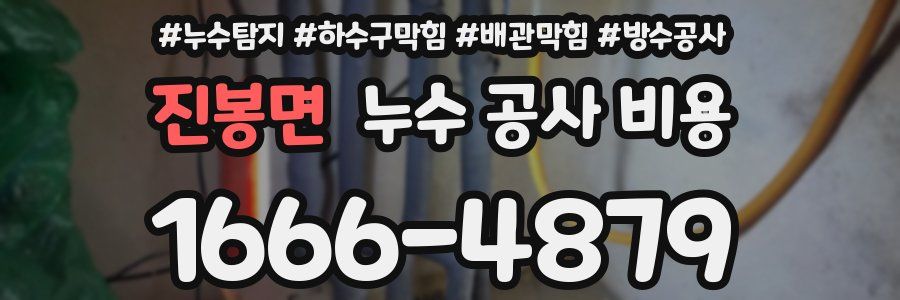 진봉면 누수 공사 비용