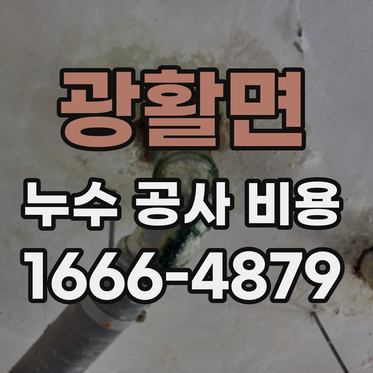 광활면 누수 공사 비용