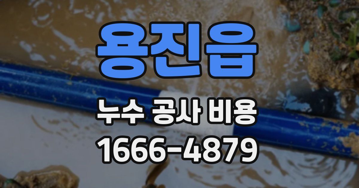 용진읍 누수 공사 비용