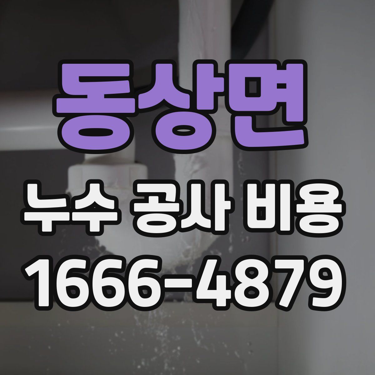 동상면 누수 공사 비용