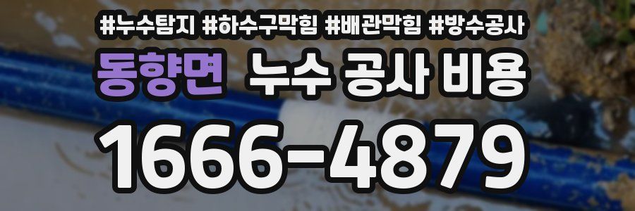 동향면 누수 공사 비용