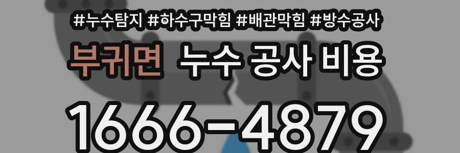 부귀면 누수 공사 비용
