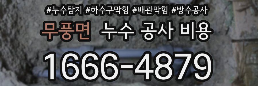 무풍면 누수 공사 비용
