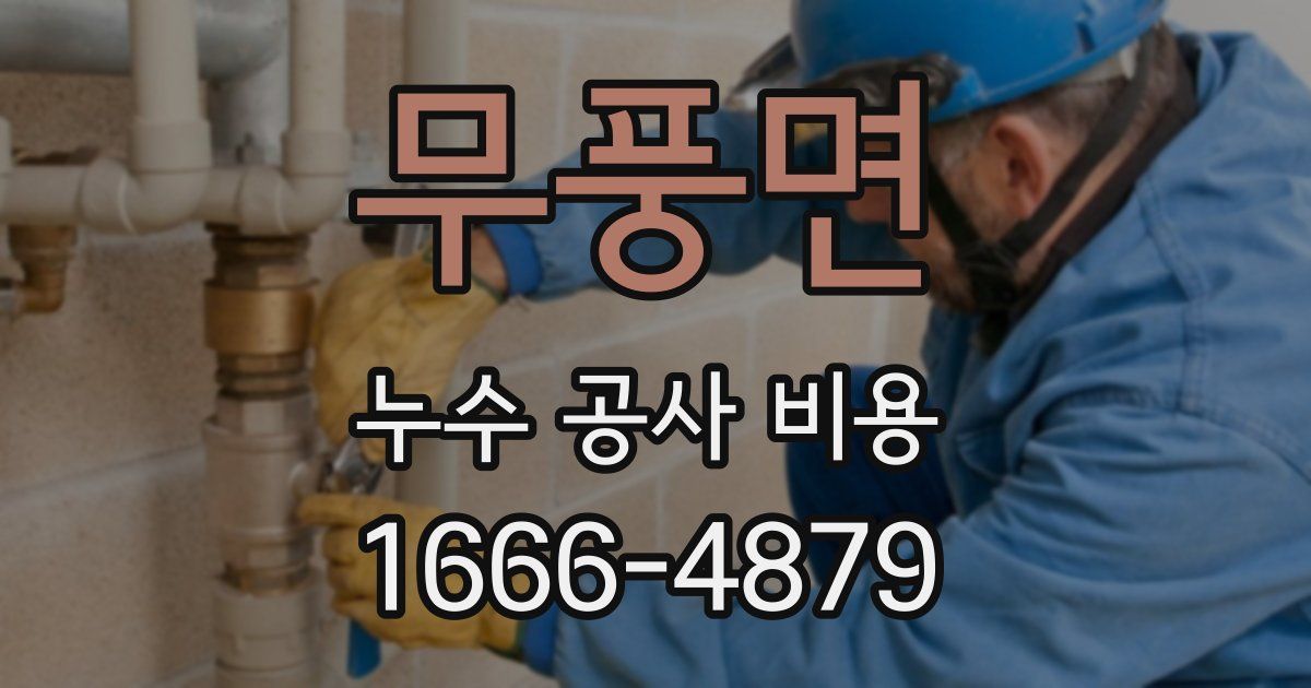 무풍면 누수 공사 비용